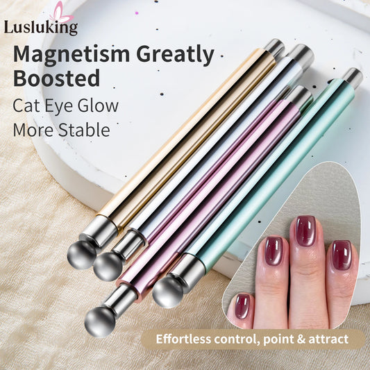 Cat Eye Nail Art Magnetic Tool Cylindrical Stick with Ball Magnet