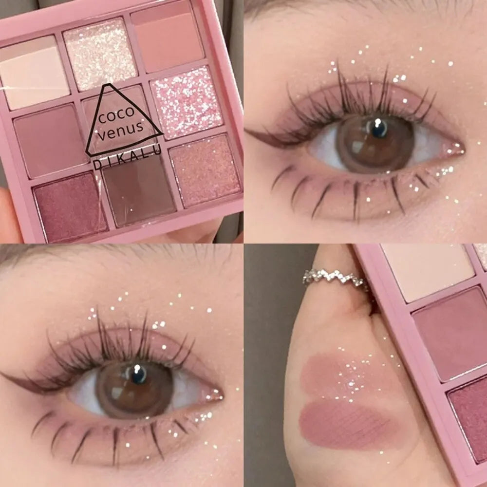 DIKALU Transparent Acrylic Eyeshadow Tray Pearl Matte Waterproof Is