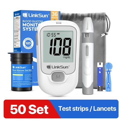 LinkSun G-425-1 Blood Glucose Meter 50/100 pcs Test Strips and Lancets