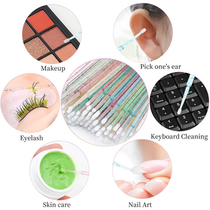 200 Pcs Eyelash Extension Makeup Set Special Eyelash Removal Micro