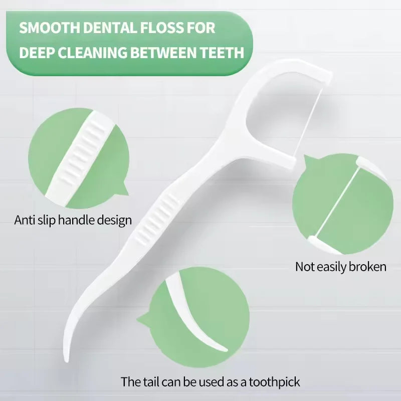 1/3/6/20 Box Portable Disposable Dental Floss Plastic Toothpick