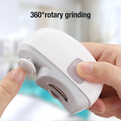 Electric Auto Nail Clippers Manicure Anti-Splash Nail Trimmer For Baby