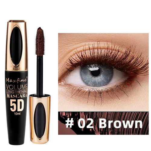 5D Silk Mascara with Big Eyes, Strong and Lasting Black Content and