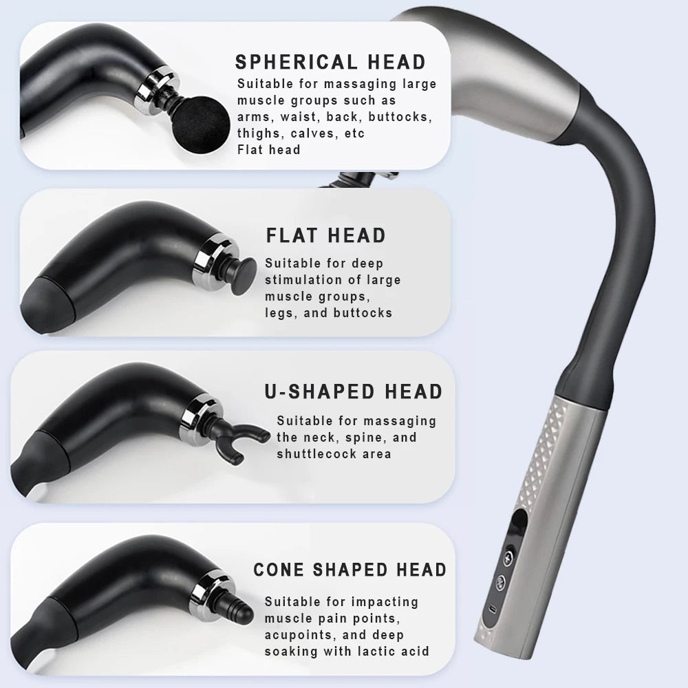 2025 New Smart Fascia Gun Electric Massager Massage Hammer Electric