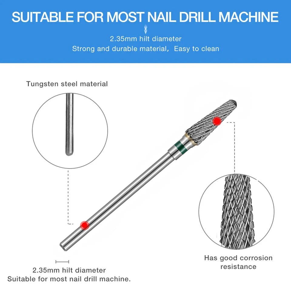 1pcs Carbide Nail Drill Bit Apparatus Nail Files Bits Electric Milling