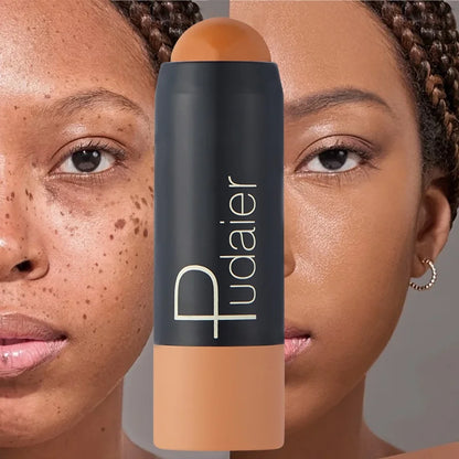2-in-1 Foundation & Concealer Stick, Waterproof Long Wear, Full Cover,
