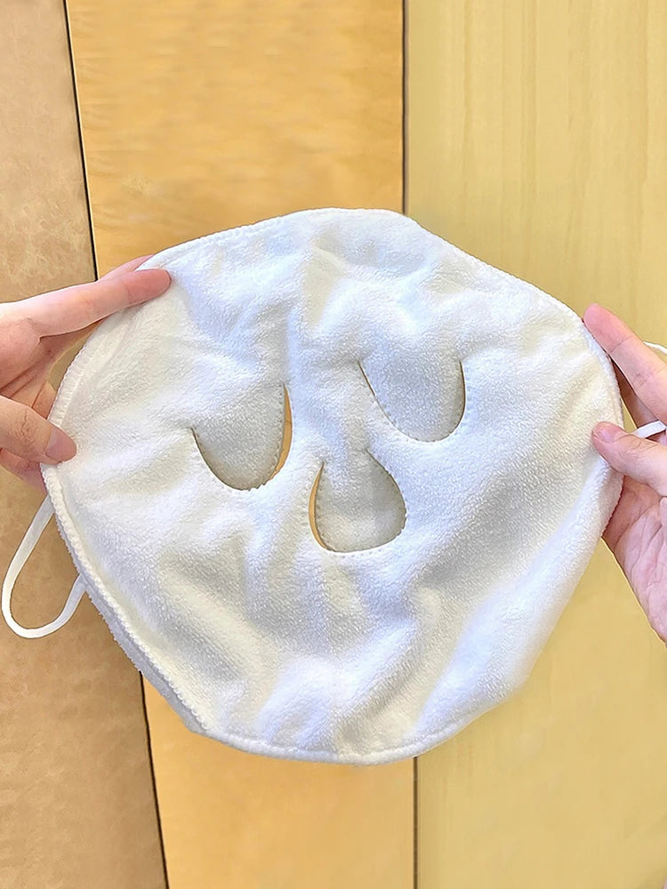 Hot compress towel hanging ear soft skin-friendly steam heating cold