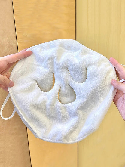 Hot compress towel hanging ear soft skin-friendly steam heating cold