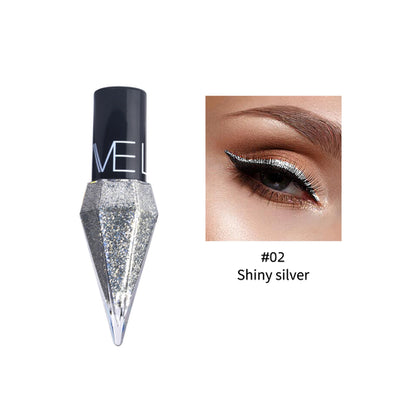 Diamond shiny eyeliner liquid Pearl light color fast drying waterproof