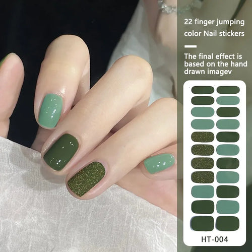 22finger Flash Sequin Nail Polish Gel Film ins Wind Waterproof Lasting