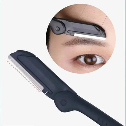 1/3pcs stainless steel eyebrow clip comb Scissors Eyebrow trimmer