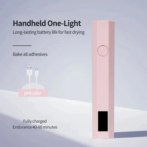 YIKOOLIN Convenient Handheld Nail Dryer Lamp UV/LED Nail Curing All
