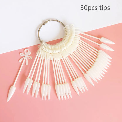 80/50/20pcs Nail Display Sticks Nail Swatch False Nail Tips Nail Gel