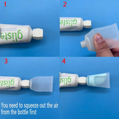 3pcs 30ml Travel Bottles + Adapters | Leak-Proof Toiletry Set for