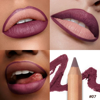 Matte Lip Liner- Long-Lasting, Smooth Application, Easy to Color,