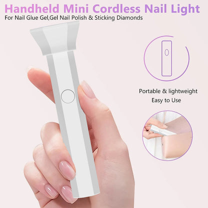 YIKOOLIN Handheld UV Light for Gel Nails  Mini UV Light for Gel Nails