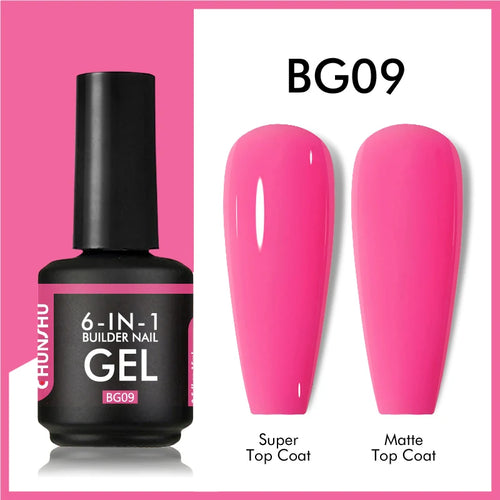 CHUNSHU 6 IN 1 Extension UV Gel Polish In A bottle Builder Nail Gel