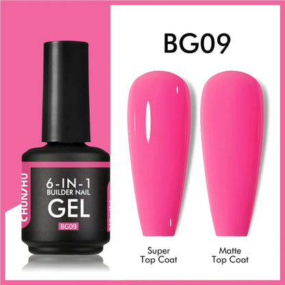 CHUNSHU 6 IN 1 Extension UV Gel Polish In A bottle Builder Nail Gel