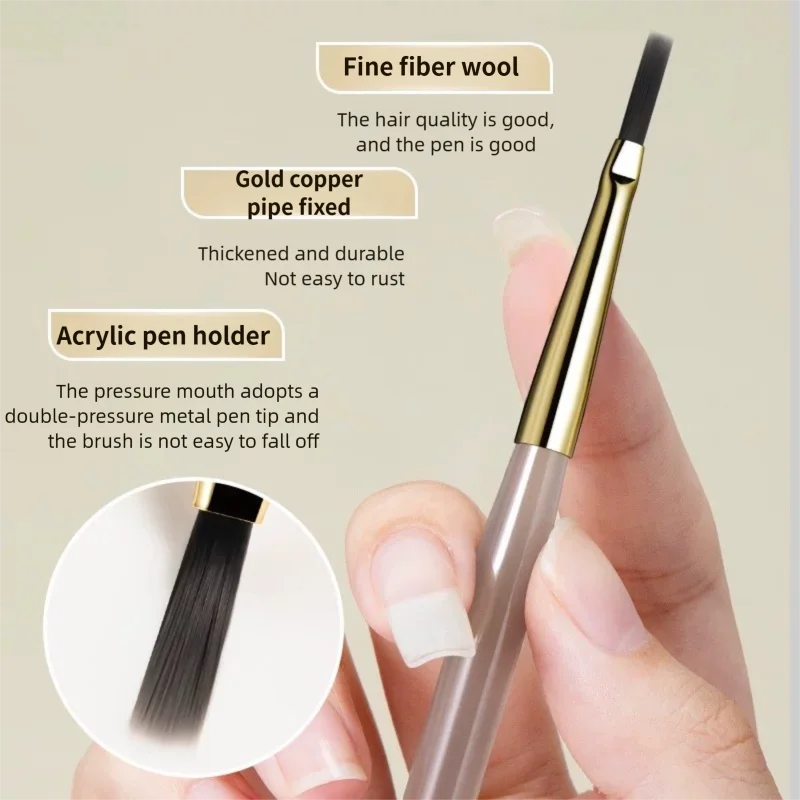 1/2PCS French Plaid Nail Art Brushes Set - Line Grid Pattern Drawing