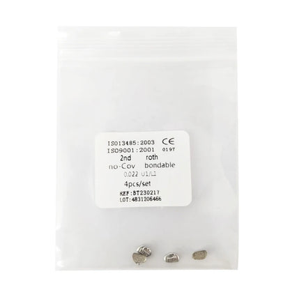 10pcs/Pack Dental Orthodontic Lingual Button Bottom Bondable Metal