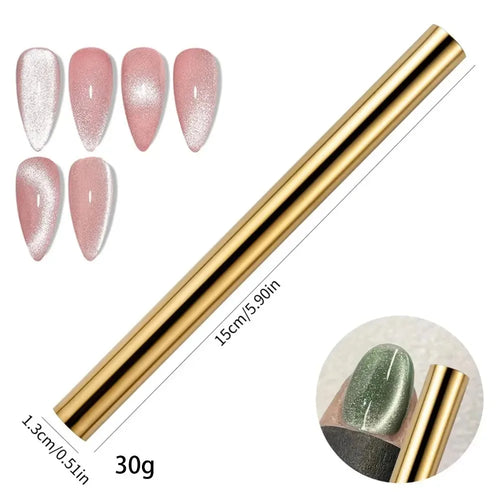 27pcs Cat Eye Magnet Cube for Nails Strong Magnetic Square Stick 9D/5D