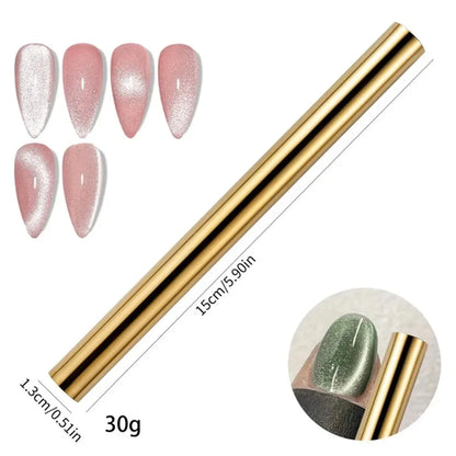 27pcs Cat Eye Magnet Cube for Nails Strong Magnetic Square Stick 9D/5D