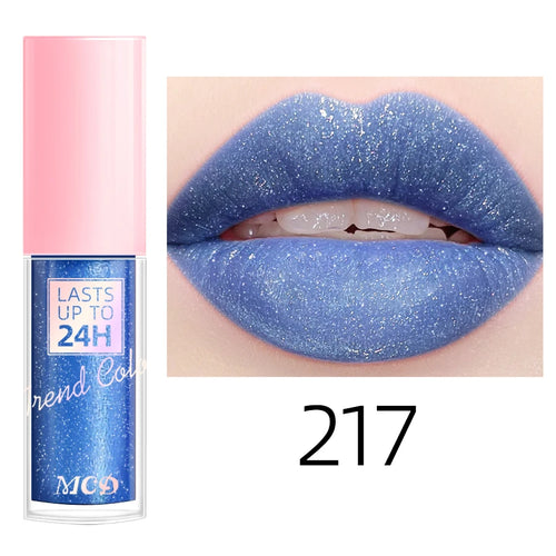 18 Colors Glitter 1pcs Lip Glaze Long Lasting Lip Gloss Waterproof