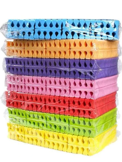 100,200pcs/Pack Nail Art Toe Separators Fingers Foots Sponge Soft UV