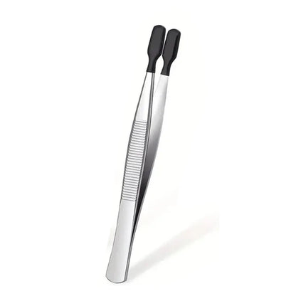 1/4 Pieces Tweezers With Rubber Tips Tweezers Rubber PVC Silicone