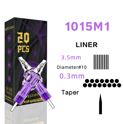 LASTJUDG Tattoo Needles 20PCS Disposable Tattoo Needles RL RS M1 RM