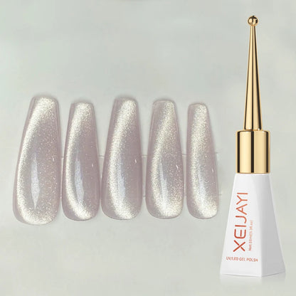 1pc 10ml Chili Peppers Magnetic Cat Eye Chrome Nail Powder Chameleon