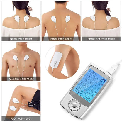 16 Modes Electric Tens Relax Muscle Stimulator EMS Acupuncture Body