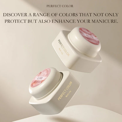 PERFECT COLOR  4-in-1 Builder Nail Gel,20g 12 Colors Rubber Base Gel