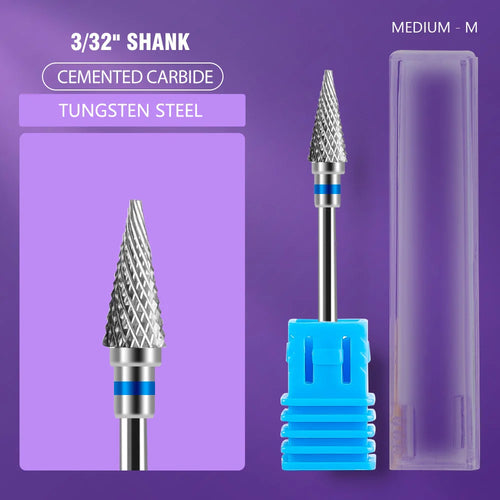 Ceramic Tungsten Carbide Nail Drill Bit Rotate Burr Milling Nail