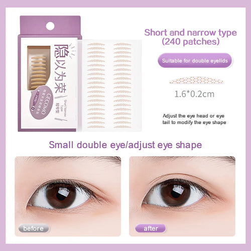 240 PCS Double Eyelid Stickers Natural Invisible And Long-lasting