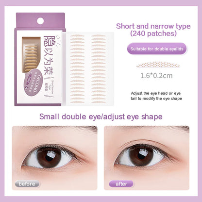 240 PCS Double Eyelid Stickers Natural Invisible And Long-lasting
