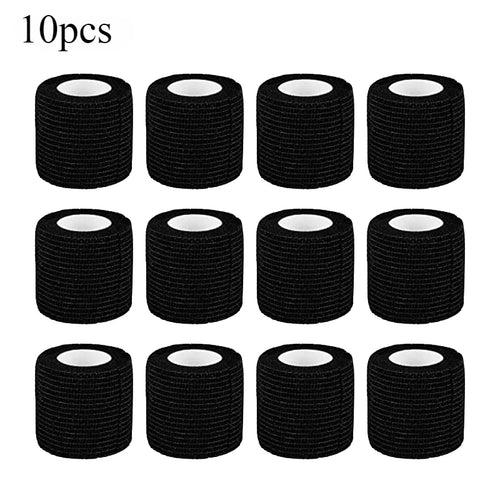5/10/15/20 Black Tattoo Grip Bandage Cover Wraps Tapes Nonwoven