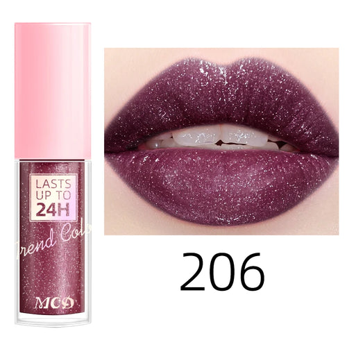 18 Colors Glitter 1pcs Lip Glaze Long Lasting Lip Gloss Waterproof