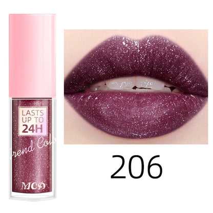 18 Colors Glitter 1pcs Lip Glaze Long Lasting Lip Gloss Waterproof