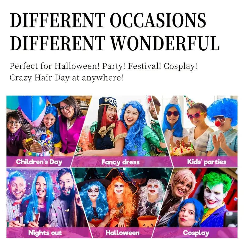 Halloween Hair Color Spray Disposable Hair Dye Spray DIY One-Time Hair