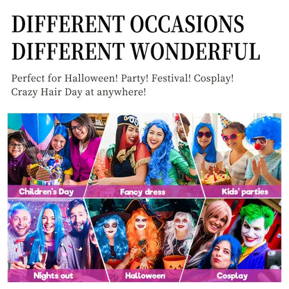 Halloween Hair Color Spray Disposable Hair Dye Spray DIY One-Time Hair