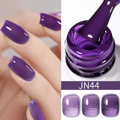 BORN PRETTY 10ml Translucent Jelly Nude Gel Nail Polish Colorful