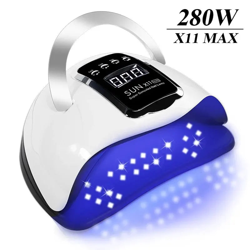 SUN X11 MAX Professional Nail Drying Lamp for Manicure 280W Nails Gel