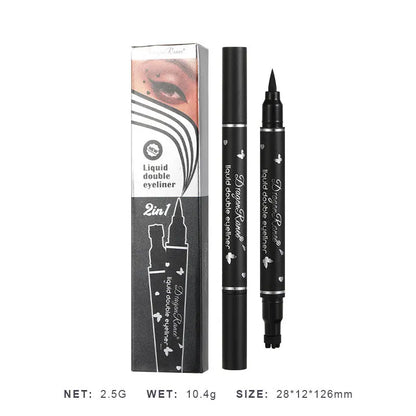 Dragon Ranee Double head Star Seal Eyeliner waterproof non-smudging