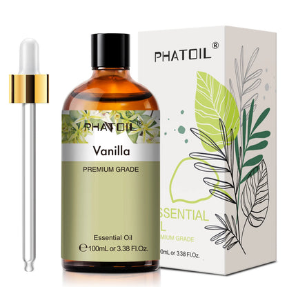 PHATOIL 100ml Eucalyptus Essential Oil Lavender Vanilla Jasmine Lemon