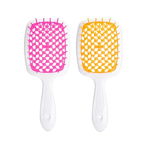 2pc Hair Comb Set Anti Static Scalp Massage Wet Dry Comb Demelante