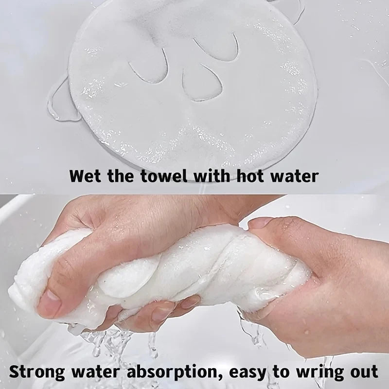 Reusable Hot and Cold Compress Face Towel Masks - Moisturizing Facial