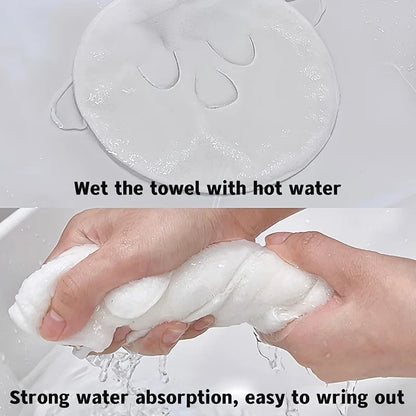 Reusable Hot and Cold Compress Face Towel Masks - Moisturizing Facial