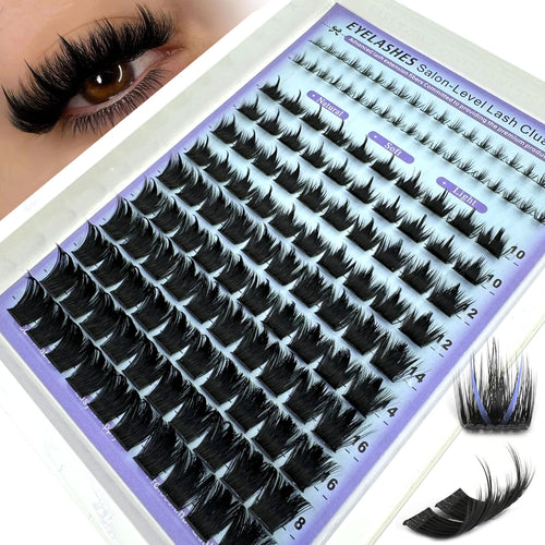 Wispy Lash Clusters with Spikes Salon-Like Eyelash Clusters DIY D