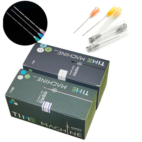 50pcs Disposable Blunt Tip Cannula Needle For Filler Injection 18G 21G